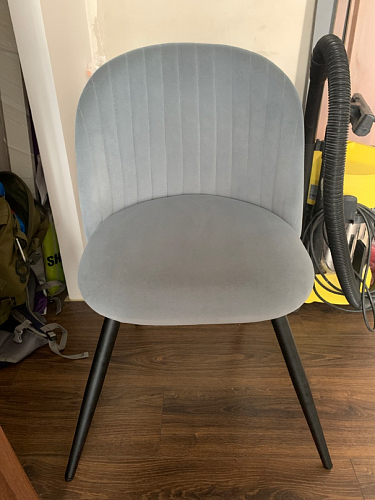 Стул на металлокаркасе Gabi 1 light purple / black / gold фото покупателя 213