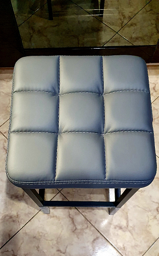 Барный стул Лофт микровелюр катания блэк / черный матовый фото покупателя 84