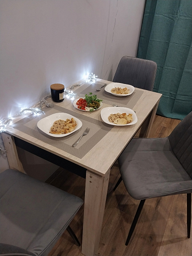 Комплект стульев Вейв 4 шт светло-серый / черный фото покупателя 204