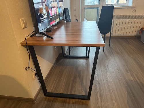 Стол раскладной Лота Лофт 120 25 мм юта / черный матовый фото покупателя 745