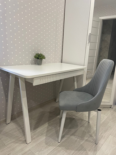 Стул на металлокаркасе Kora gray / black фото покупателя 429