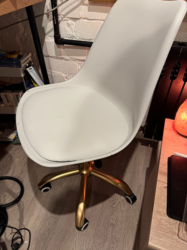 Компьютерное кресло Kolin с подушкой clear / white фото покупателя 432