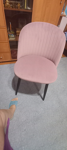 Стул на металлокаркасе Gabi 1 dark gray / black фото покупателя 434