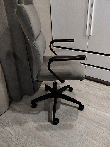 Компьютерное кресло Benefit/Бенефит флок бежевый 7 фото покупателя 58