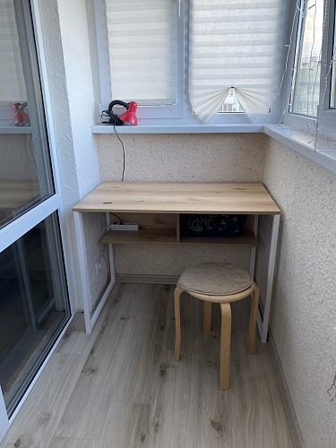 Письменный стол Клер Лофт черный матовый / бетон фото покупателя 5