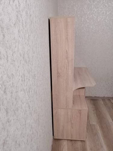 Компьютерный стол КСТ-16 левый дуб сонома / белый фото покупателя 10