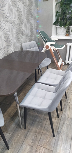 Стул на металлокаркасе Челси бежевый / белый каркас фото покупателя 105