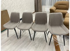 Стул на металлокаркасе Вейв темно-серый / черный фото покупателя 56