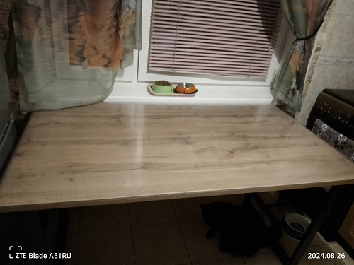 Стол раскладной Лота Лофт 120 25 мм юта / черный матовый фото покупателя 447