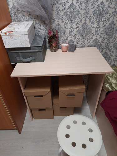 Стол письменный Kiwi белый - Уцененный экземпляр фото покупателя 56