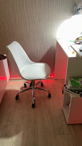 Компьютерное кресло Kolin с подушкой clear / white фото покупателя 117