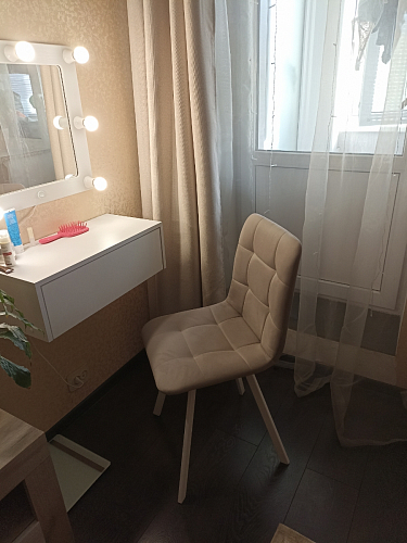 Стул на металлокаркасе Чилли К темно-серый (velutto 32) / черный фото покупателя 85