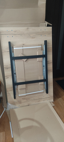 Деревянный стол Лота Лофт 140х80 дуб крафт табачный / черный матовый фото покупателя 1022