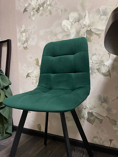 Стул на металлокаркасе Чилли синий / белый фото покупателя 1432