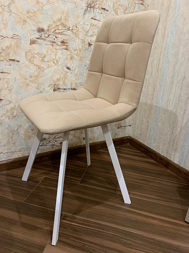 Стул на металлокаркасе Чилли К светло-серый велюр / черный каркас фото покупателя 715