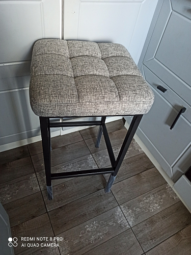 Барный стул Лофт линкольн белый / белый матовый фото покупателя 271