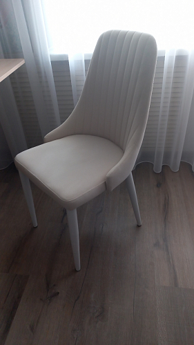 Стул на металлокаркасе Kora beige / black фото покупателя 278