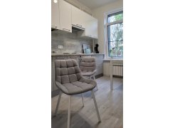 Стул на металлокаркасе Челси серый 02 / черный фото покупателя 53