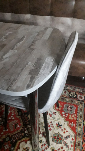Стул на металлокаркасе Capri dark beige / white фото покупателя 108