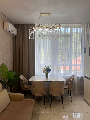 Стол на тумбе Петир 120(160)х80х75 белая шагрень / дуб с пилением фото покупателя 10