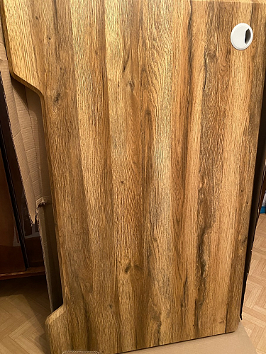 Компьютерный стол Маркос 140х80 голубой / черный фото покупателя 30