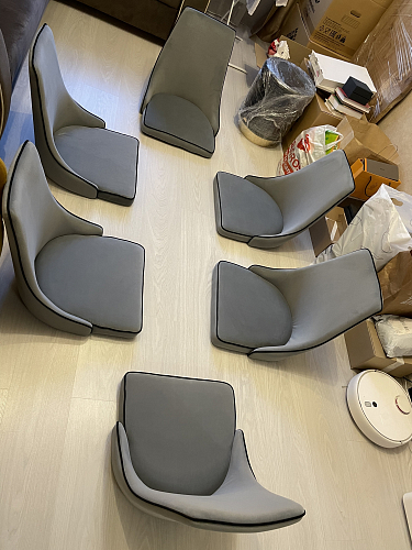 Стул на металлокаркасе Kora 1 gray / black фото покупателя 9