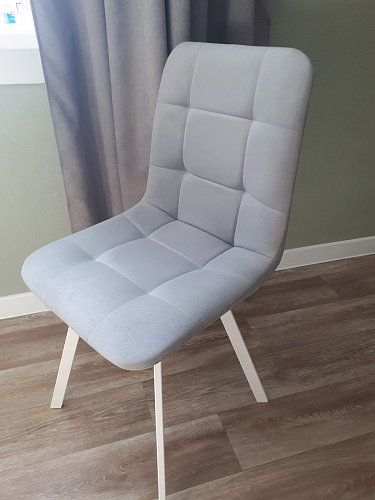 Стул на металлокаркасе Чилли синий / белый фото покупателя 1261