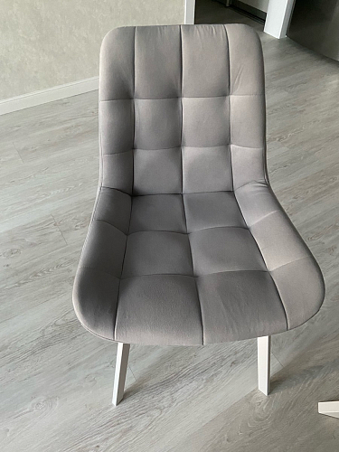 Стул на металлокаркасе Челси бежевый / белый каркас фото покупателя 159