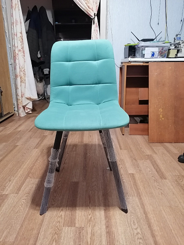 Стул на металлокаркасе Чилли К кирпичный / черный фото покупателя 9