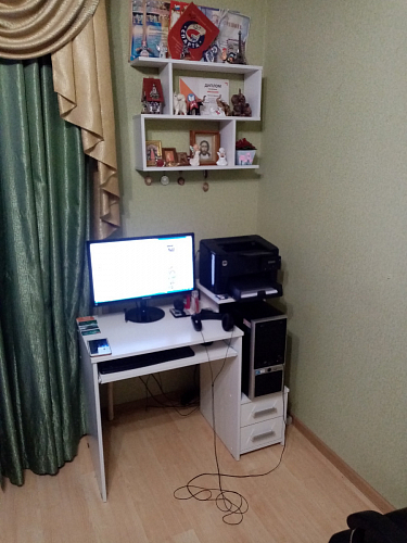 Компьютерный стол Джаз-24 левый дуб молочный фото покупателя 149