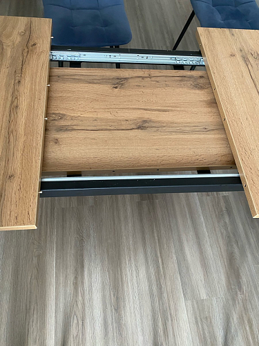 Деревянный стол Лота Лофт 120х75 белый матовый / дуб крафт золотой фото покупателя 566