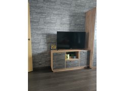 ТВ-тумба Эго Т-2 на подиуме дуб крафт золотой / белый глянец фото покупателя 1