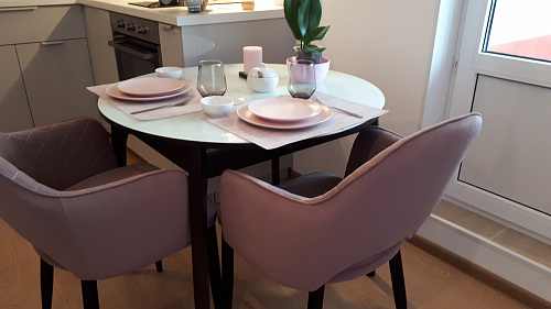 Стул на металлокаркасе Vener light purple фото покупателя 18