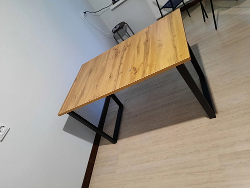 Стол раскладной Лота Лофт 120 25 мм юта / черный матовый фото покупателя 655