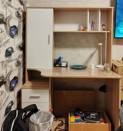 Письменный стол КСТ-16 левый венге / беленый дуб фото покупателя 81