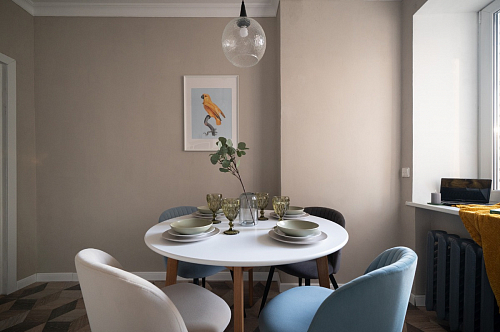 Стул на металлокаркасе Gabi 1 light purple / black / gold фото покупателя 96