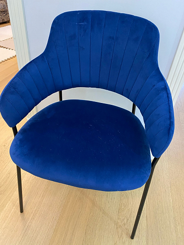 Стул на металлокаркасе Инклес дымчатый / черный глянец фото покупателя 12