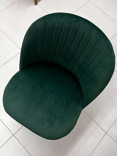 Стул на металлокаркасе Gabi dark beige / black / silver фото покупателя 227