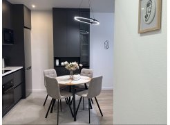 Стул на металлокаркасе Чилли синяя ткань / белый фото покупателя 521