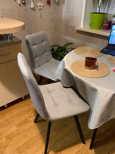 Стул Чилли 2 темно-серый  / черный фото покупателя 1126