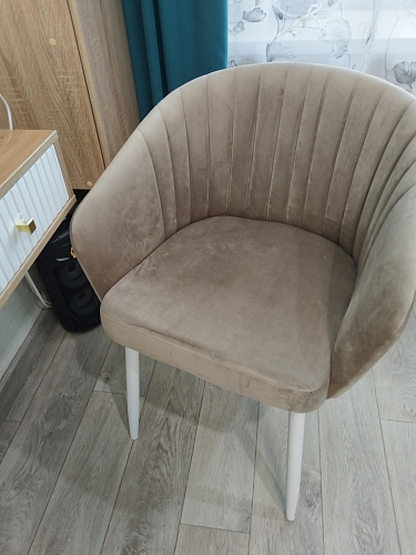 Кресло Корсо темно-серое / белый каркас фото покупателя 12