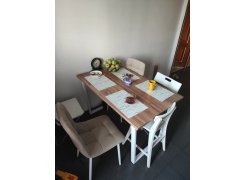 Стол Лота Лофт 140 25 мм черный матовый / бетон фото покупателя 911