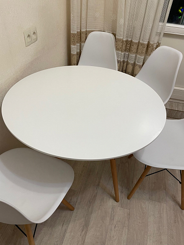 Стол Table 90 white / wood фото покупателя 13