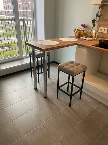 Барный стул Лофт катания лаванда / белый матовый фото покупателя 25