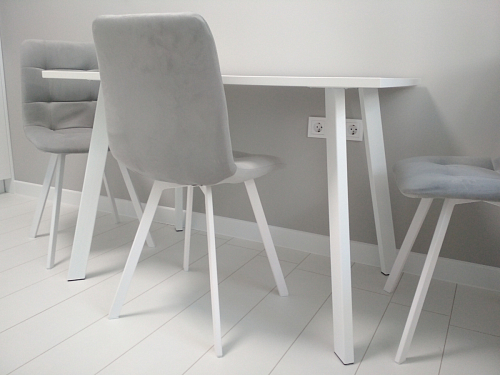 Стул на металлокаркасе Чилли зеленый / белый каркас фото покупателя 80