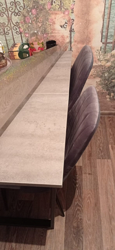 Деревянный стол Лота Лофт 140х80 черный матовый / бетон светлый фото покупателя 852