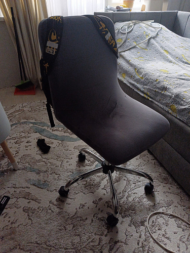 Компьютерное кресло One/Ван флок серый 29 фото покупателя 72