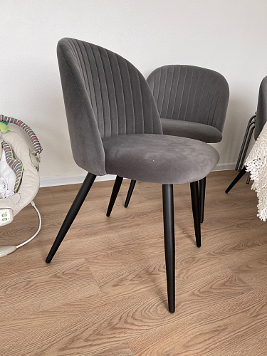 Стул на металлокаркасе Gabi green / black / silver фото покупателя 315