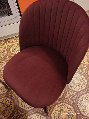 Стул на металлокаркасе Gabi latte / gold / black фото покупателя 116