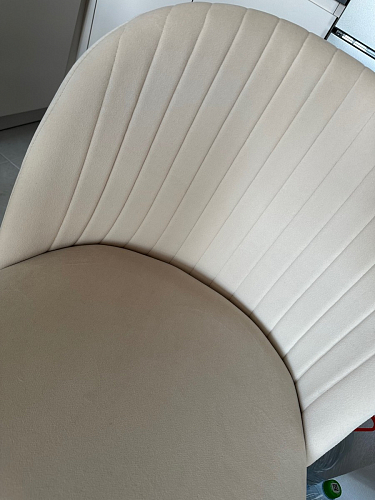 Стул на металлокаркасе Gabi 1 light blue / black / gold фото покупателя 212